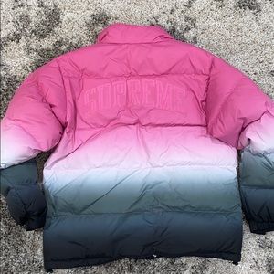 Supreme Gradient Puffy Jacket Pink